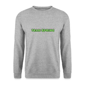 TEAM SPRING - Sweat-shirt Unisexe - gris chiné - Devant - Alina (178cm) & Michal (187cm)