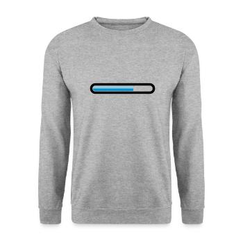 Herunterladen - Unisex Pullover - Weißgrau meliert - Vorne - Alina (178cm) & Michal (187cm)