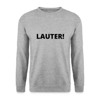 Lauter - Unisex Pullover - Weißgrau meliert - Vorne - Alina (178cm) & Michal (187cm)