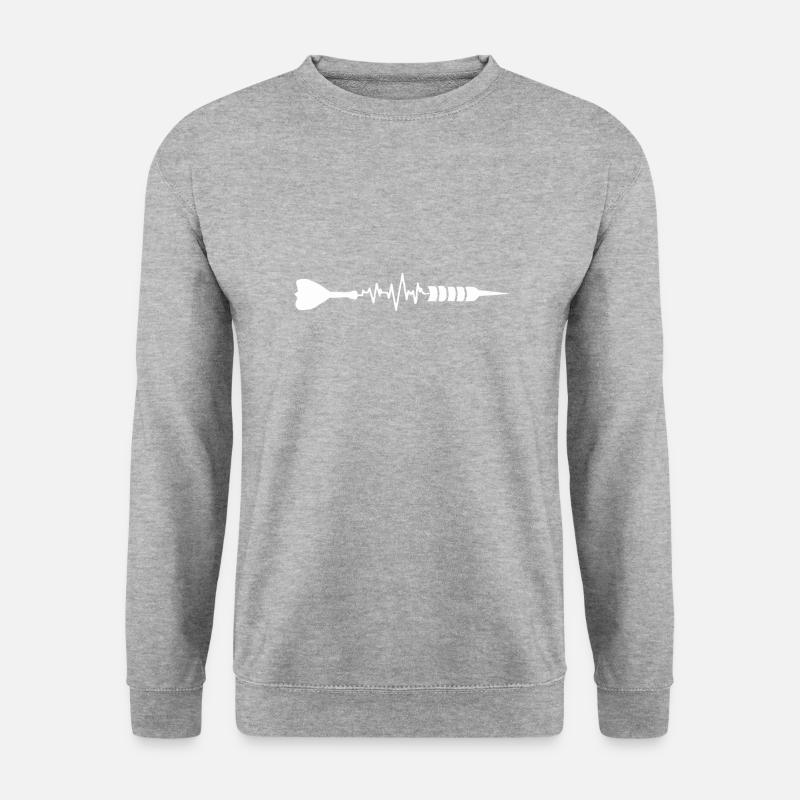Darts - Unisex Pullover - Weißgrau meliert