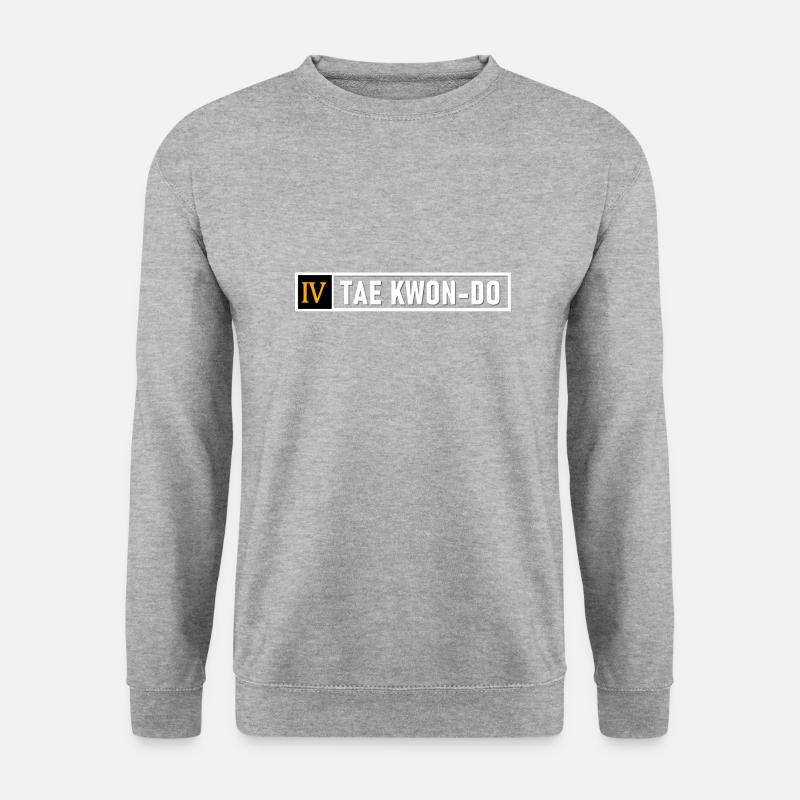 MATS005 Tae Kwon Do 4. Dan - Unisex Pullover - Weißgrau meliert
