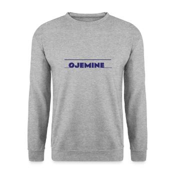Ojmine - Sweat-shirt Unisexe - gris chiné - Devant - Alina (178cm) & Michal (187cm)