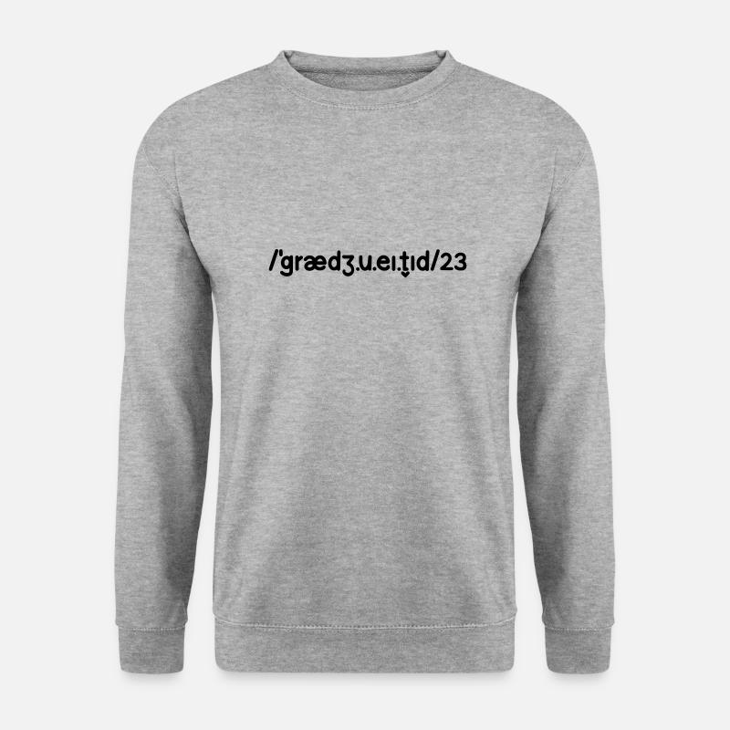 Abitur 2023 - Unisex Pullover - Weißgrau meliert