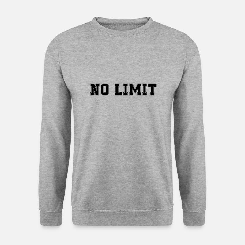 Pas de limite - Sweat-shirt Unisexe - gris chiné