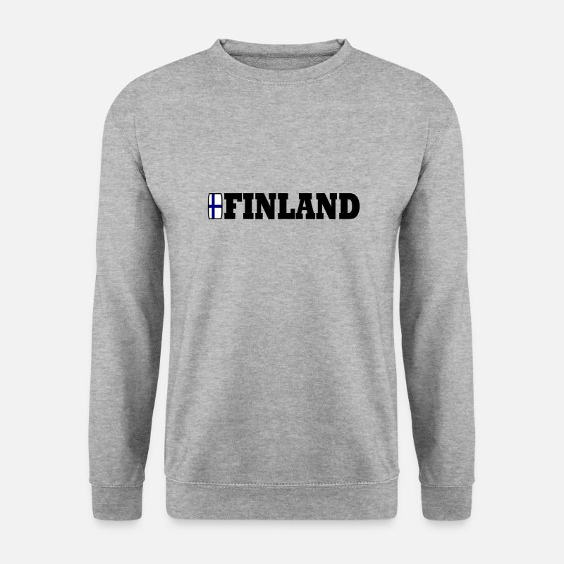 Finnland - Unisex Pullover - Weißgrau meliert