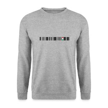 Italia - Unisex Pullover - Weißgrau meliert - Vorne - Alina (178cm) & Michal (187cm)