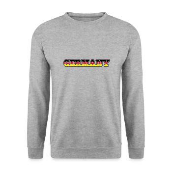 germany - Unisex Pullover - Weißgrau meliert - Vorne - Alina (178cm) & Michal (187cm)