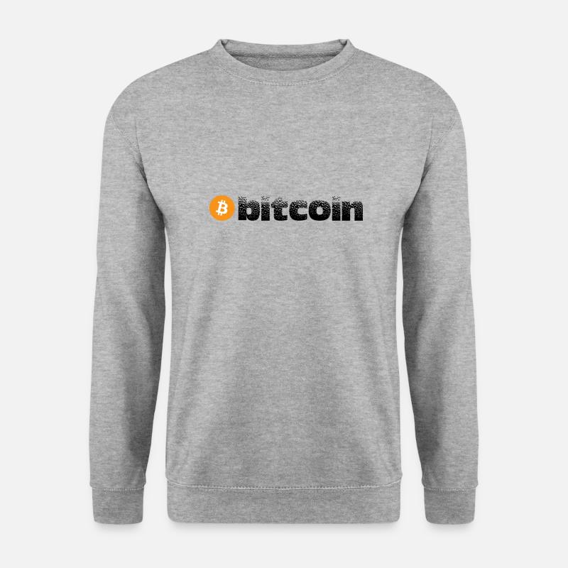 Bitcoin - Unisex Pullover - Weißgrau meliert