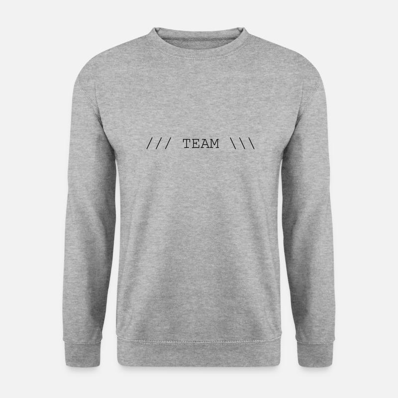 Team - Unisex Pullover - Weißgrau meliert