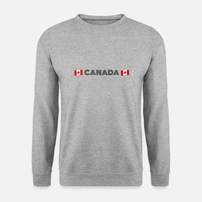 KANADA - Unisex Pullover - Weißgrau meliert