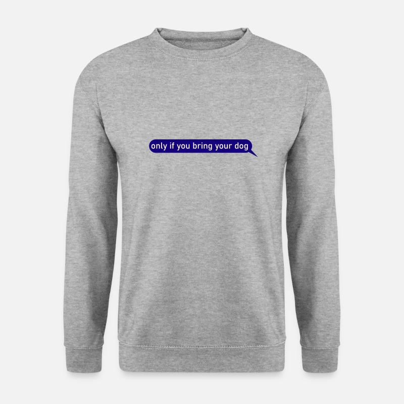 Hund Dog - Unisex Pullover - Weißgrau meliert
