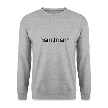 rentner - Unisex Pullover - Weißgrau meliert - Vorne - Alina (178cm) & Michal (187cm)