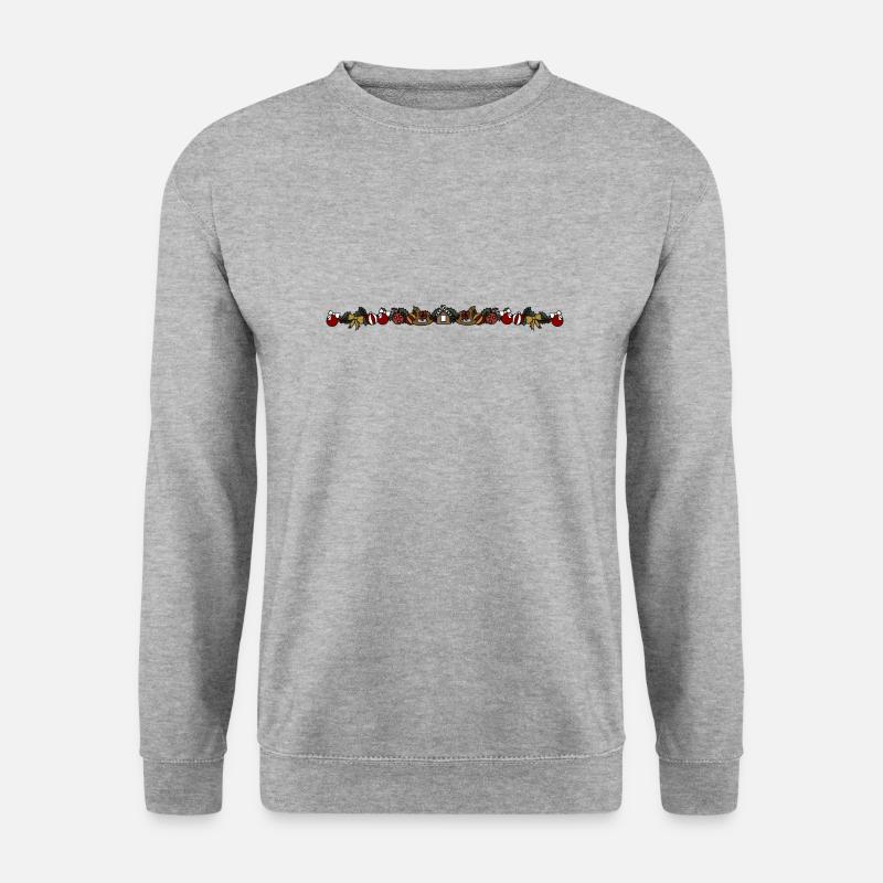 Girlande - Unisex Pullover - Weißgrau meliert