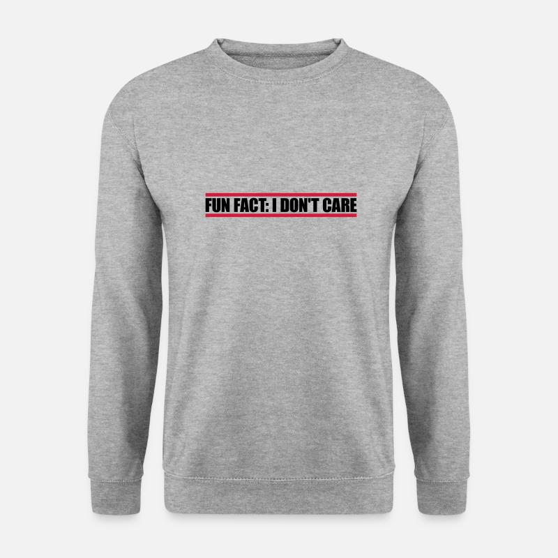 I don't care fact - Unisex Sweatshirt - salt & pepper