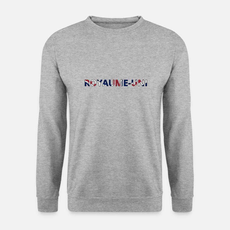 Drapeau Royaume-Uni - Sweat-shirt Unisexe - gris chiné