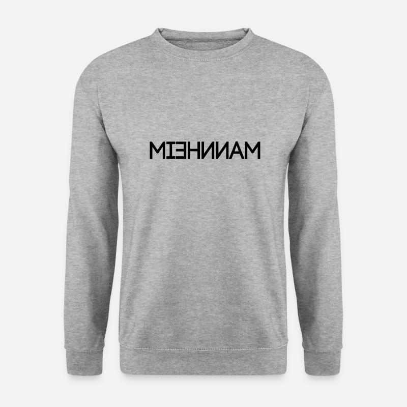 Mannheim - seitenverkehrt - Unisex Pullover - Weißgrau meliert