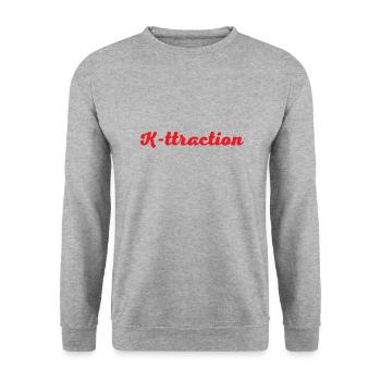K-ttraction Designed for you - Unisex Pullover - Weißgrau meliert - Vorne - Alina (178cm) & Michal (187cm)