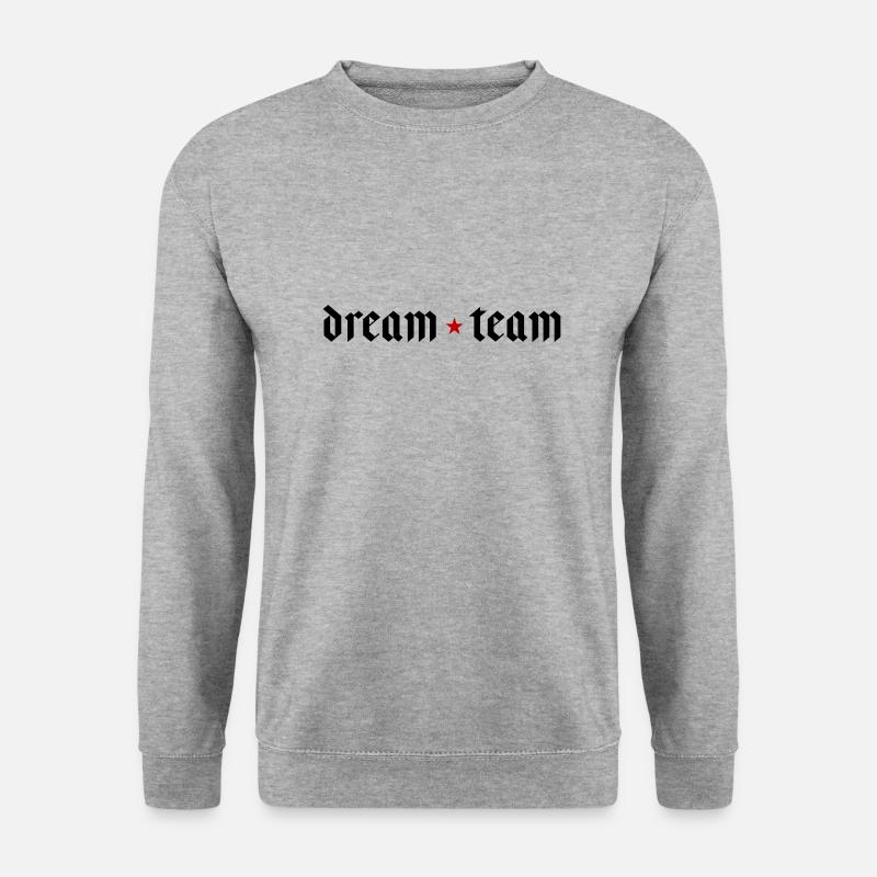 Dream Team - Unisex Pullover - Weißgrau meliert
