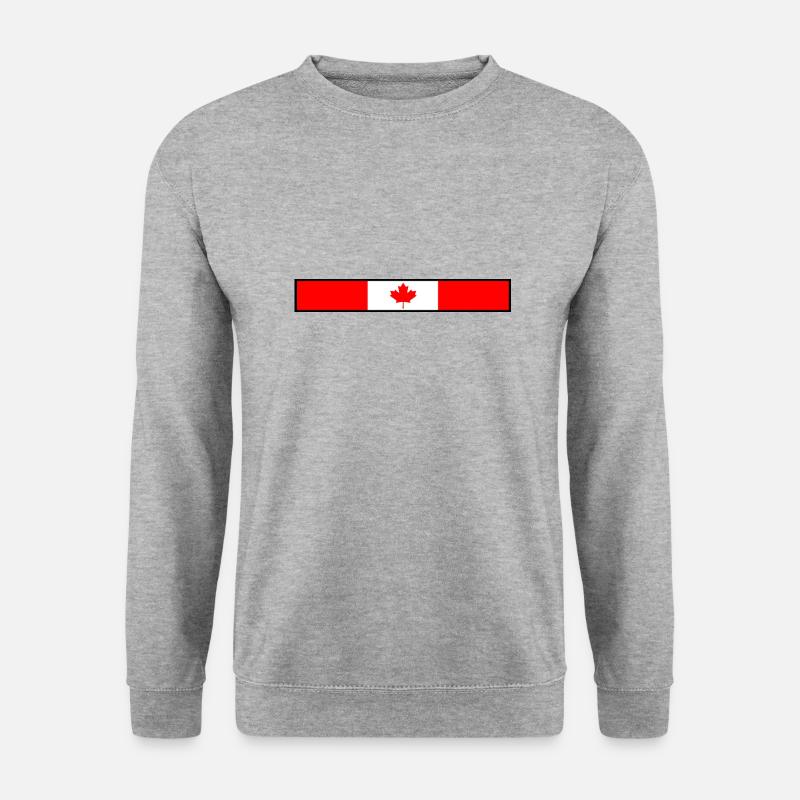 Canada Flagge - Unisex Pullover - Weißgrau meliert