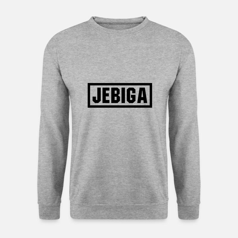 Jebiga Geschenk Jugo Jugoslawien Tito SFRJ - Unisex Pullover - Weißgrau meliert