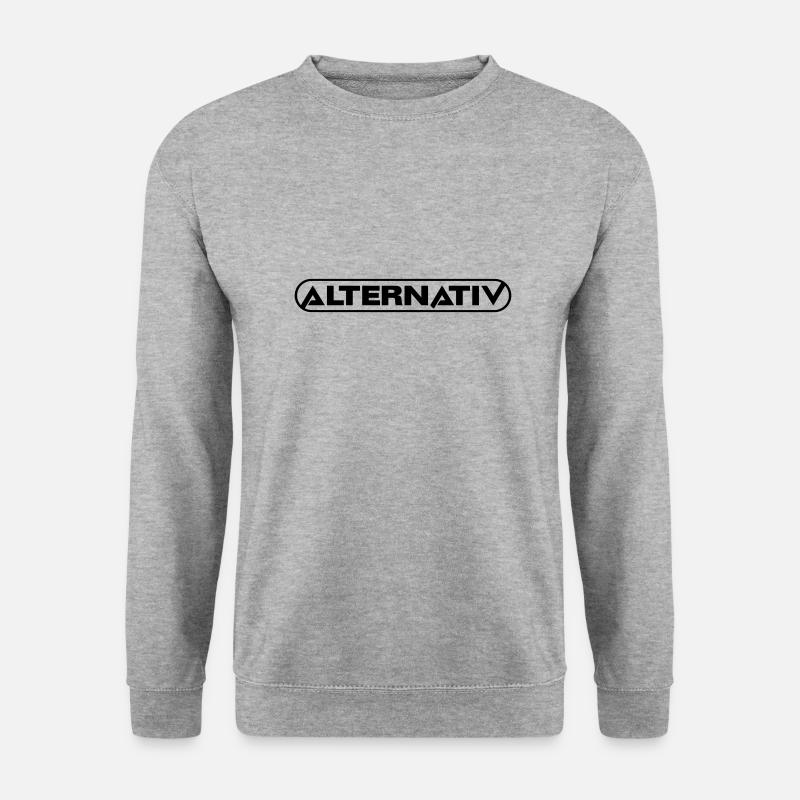 Alternativ - Unisex Pullover - Weißgrau meliert