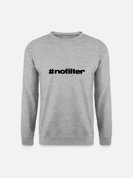 #nofilter - Unisex Pullover - Weißgrau meliert