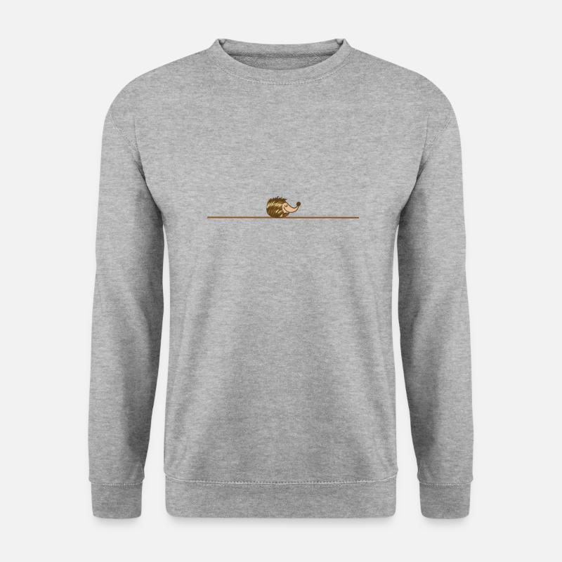 sleeping hedgehog - Unisex Sweatshirt - salt & pepper