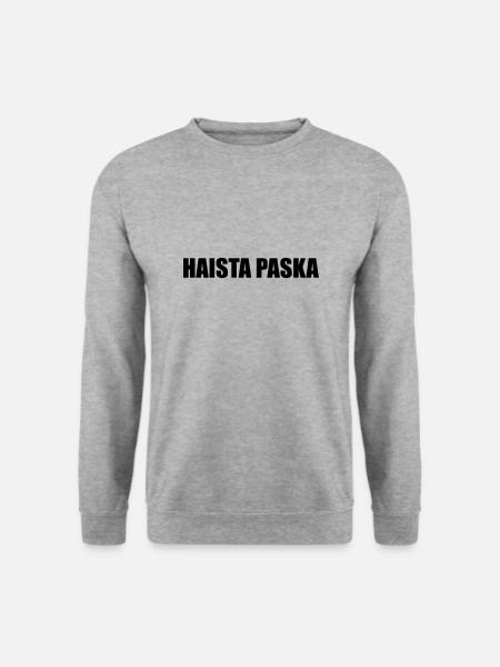 HaistaPaska - Unisex Pullover - Weißgrau meliert