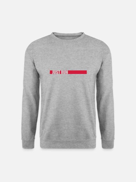 Bar Logo Just Run - Unisex Sweatshirt - salt & pepper
