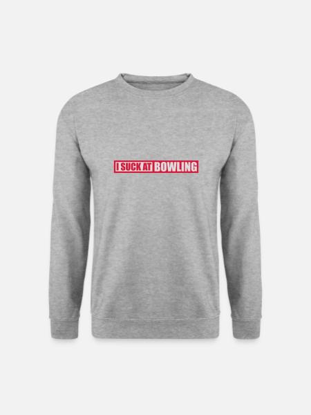 I suck at bowling - Unisex Sweatshirt - salt & pepper