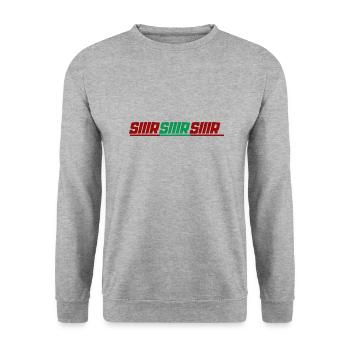 SIIIR SIIIR SIIIR - Sweat-shirt Unisexe - gris chiné - Devant - Alina (178cm) & Michal (187cm)