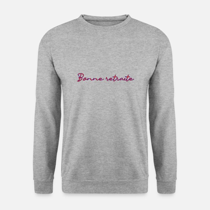 RETRAITE. RETRAITE. RETRAITEE. RETRAITE - Sweat-shirt Unisexe - gris chiné