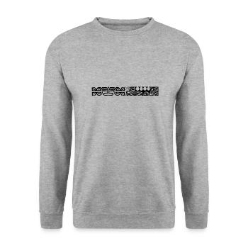 black maori42 logo - Unisex Sweatshirt - salt & pepper - Front - Alina (178cm) & Michal (187cm)
