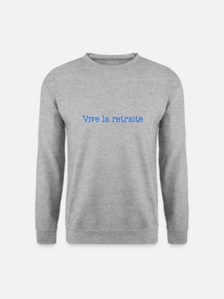 RETRAITE. RETRAITE. RETRAITEE. RETRAITE - Sweat-shirt Unisexe - gris chiné