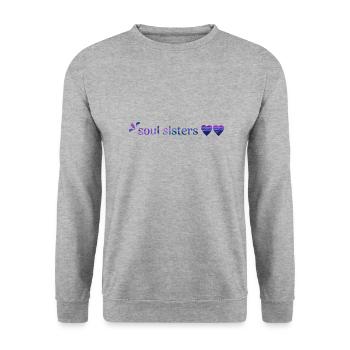 Freunde - Unisex Pullover - Weißgrau meliert - Vorne - Alina (178cm) & Michal (187cm)