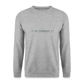 Hacker Hacker Hacker Computer Cybersicherheit - Unisex Pullover - Weißgrau meliert - Vorne - Alina (178cm) & Michal (187cm)