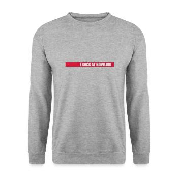 Je suis nul au bowling - Sweat-shirt Unisexe - gris chiné - Devant - Alina (178cm) & Michal (187cm)