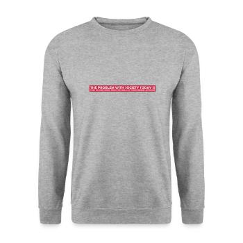 boissons de crânes ennemis - Sweat-shirt Unisexe - gris chiné - Devant - Alina (178cm) & Michal (187cm)