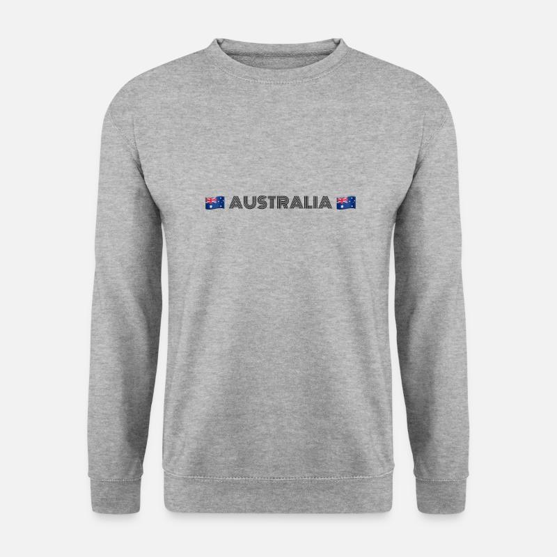 AUSTRALIEN - Unisex Pullover - Weißgrau meliert