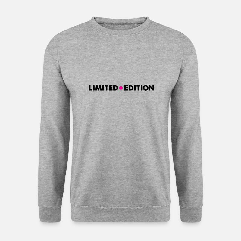limited edition - Unisex Pullover - Weißgrau meliert