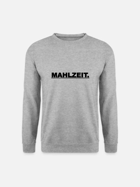 Mahlzeit - Unisex Pullover - Weißgrau meliert