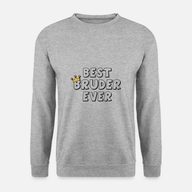 Best Bruder Ever - Unisex Pullover - Weißgrau meliert