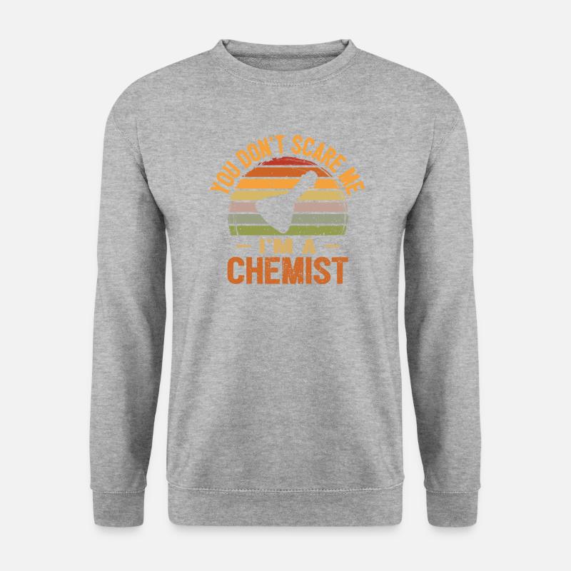 Ich bin Chemiker - Unisex Pullover - Weißgrau meliert