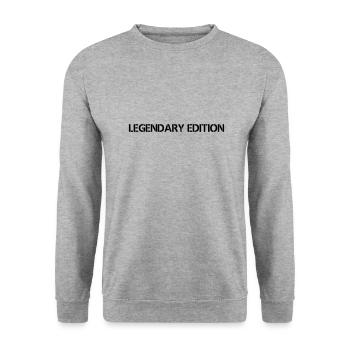 Legendär legenden Ausgabe Held Legende Vektor 07 - Unisex Pullover - Weißgrau meliert - Vorne - Alina (178cm) & Michal (187cm)