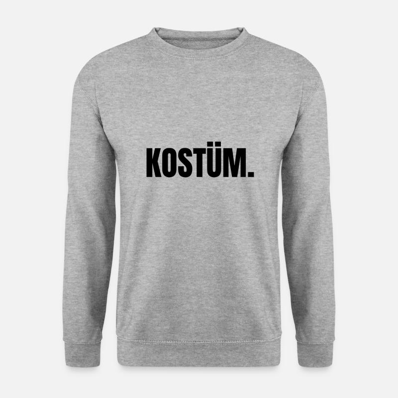 Kostüm. - Unisex Pullover - Weißgrau meliert