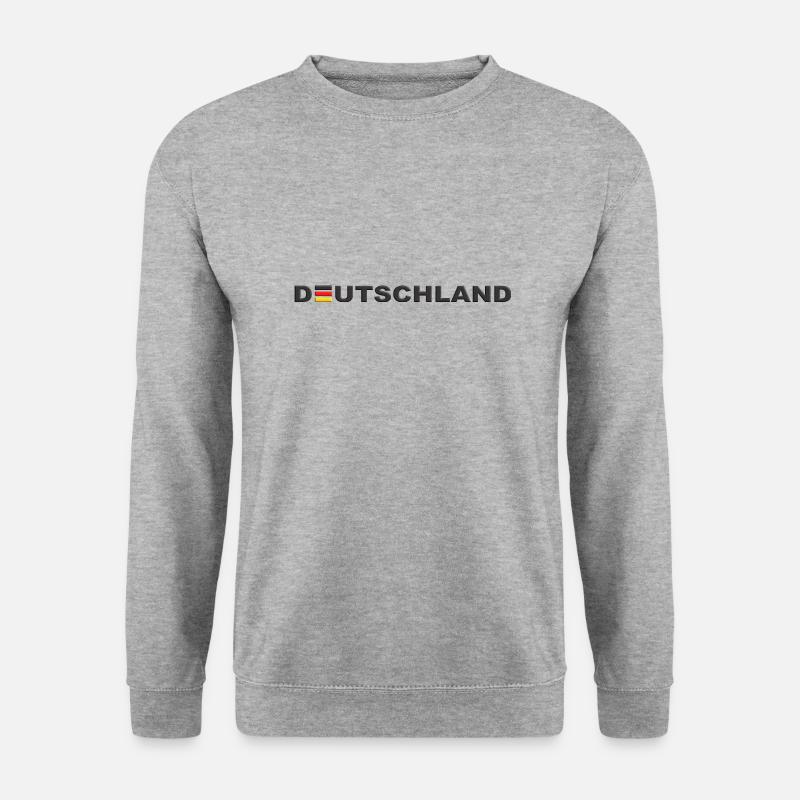 Deutschland - Unisex Pullover - Weißgrau meliert