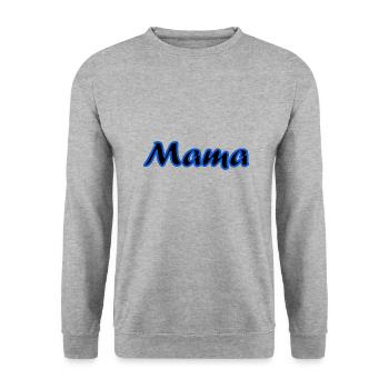 SCHÖNEN MUTTERTAG. MAMA. MUTTERTAG - Unisex Pullover - Weißgrau meliert - Vorne - Alina (178cm) & Michal (187cm)