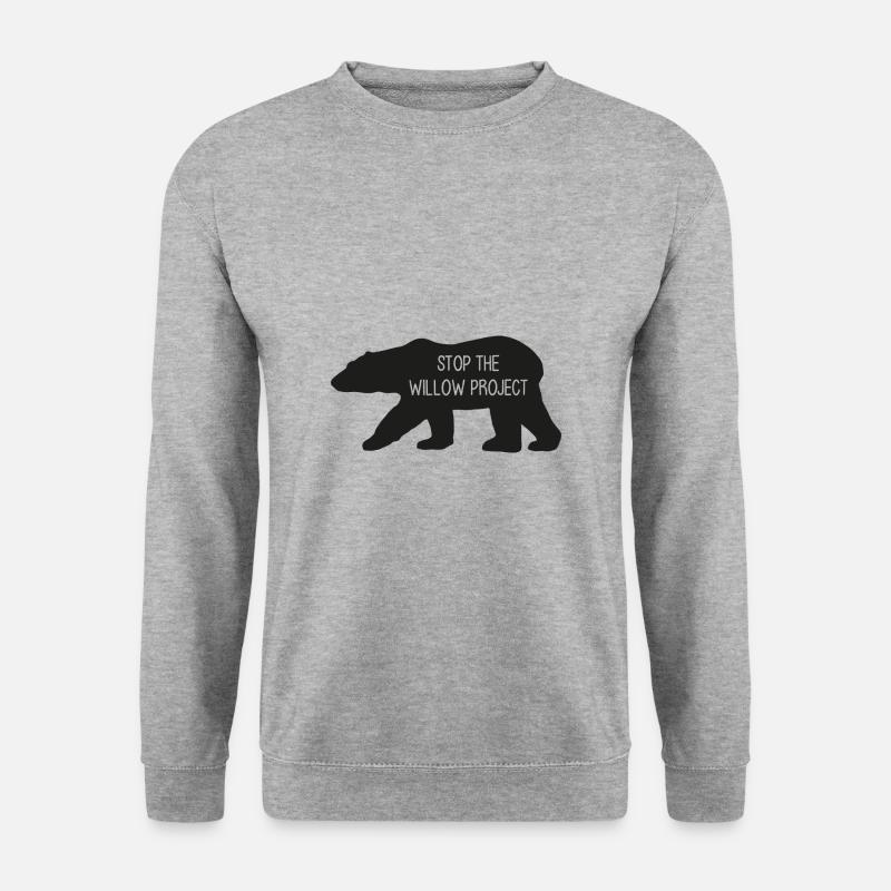 Stop the Willow Project (black) - Unisex Sweatshirt - salt & pepper