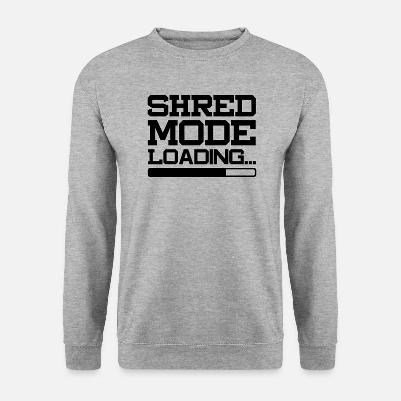 SHRED MODE LOADING - Unisex Pullover - Weißgrau meliert