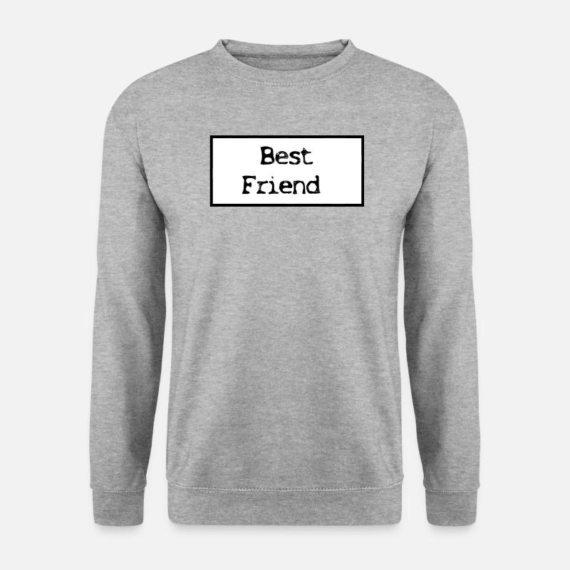 Bester Freund - Unisex Pullover - Weißgrau meliert